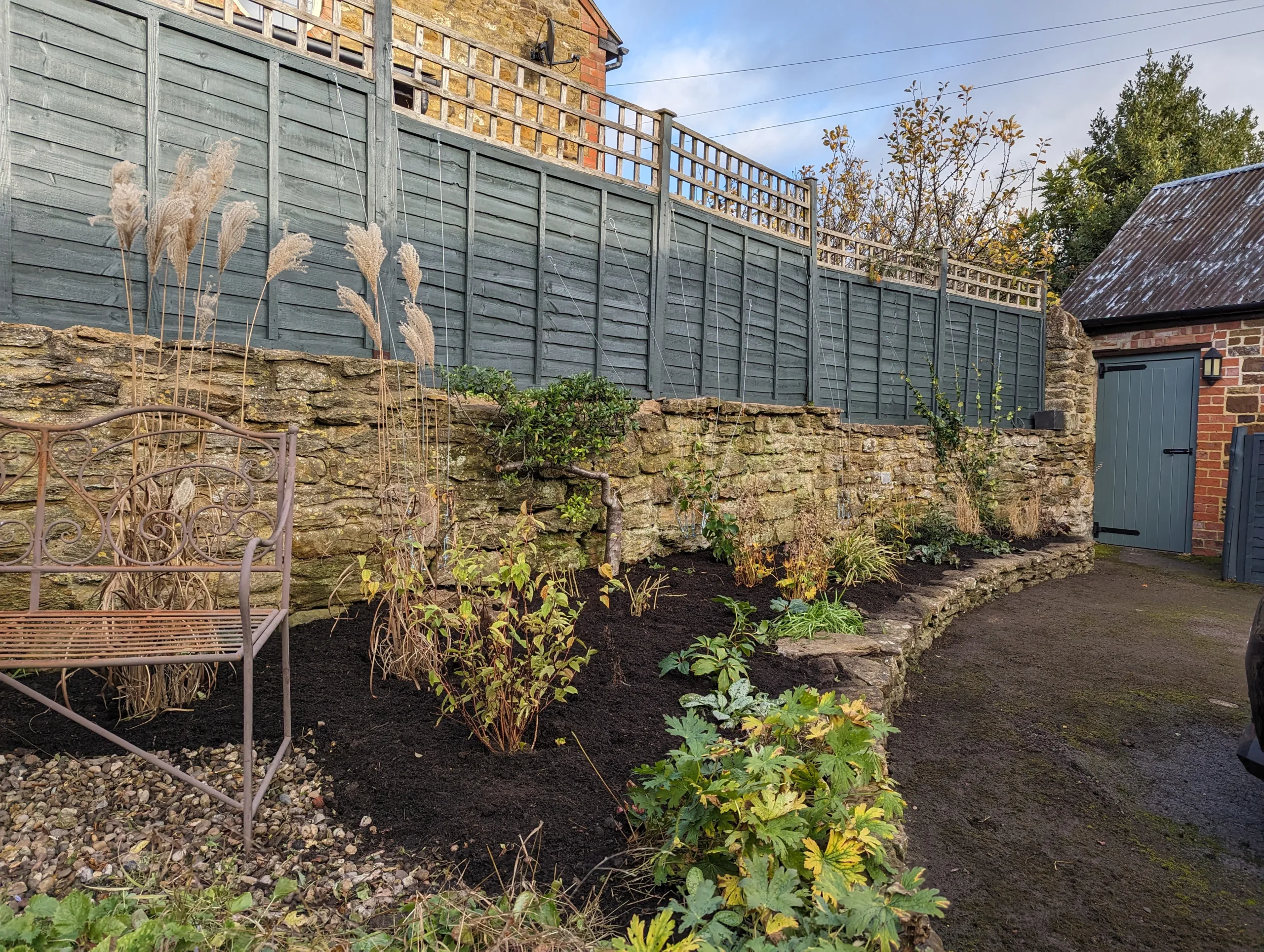 After photo of garden border